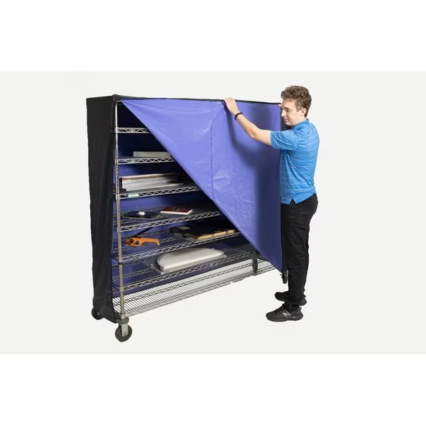 Cart Cover, Bruin Blue Vinyl, 63 X 48 X 18, WZippers, Casco, Mfr#: 815073029687